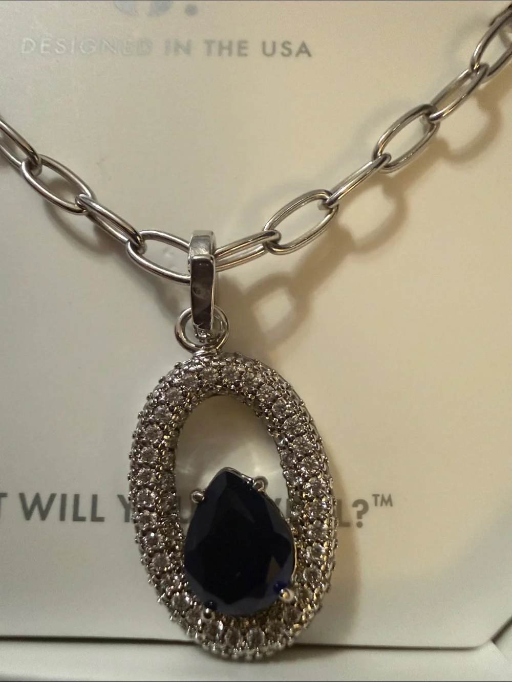 Bomb Party Rhodium Necklace